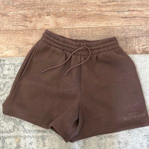 White fox brown shorts